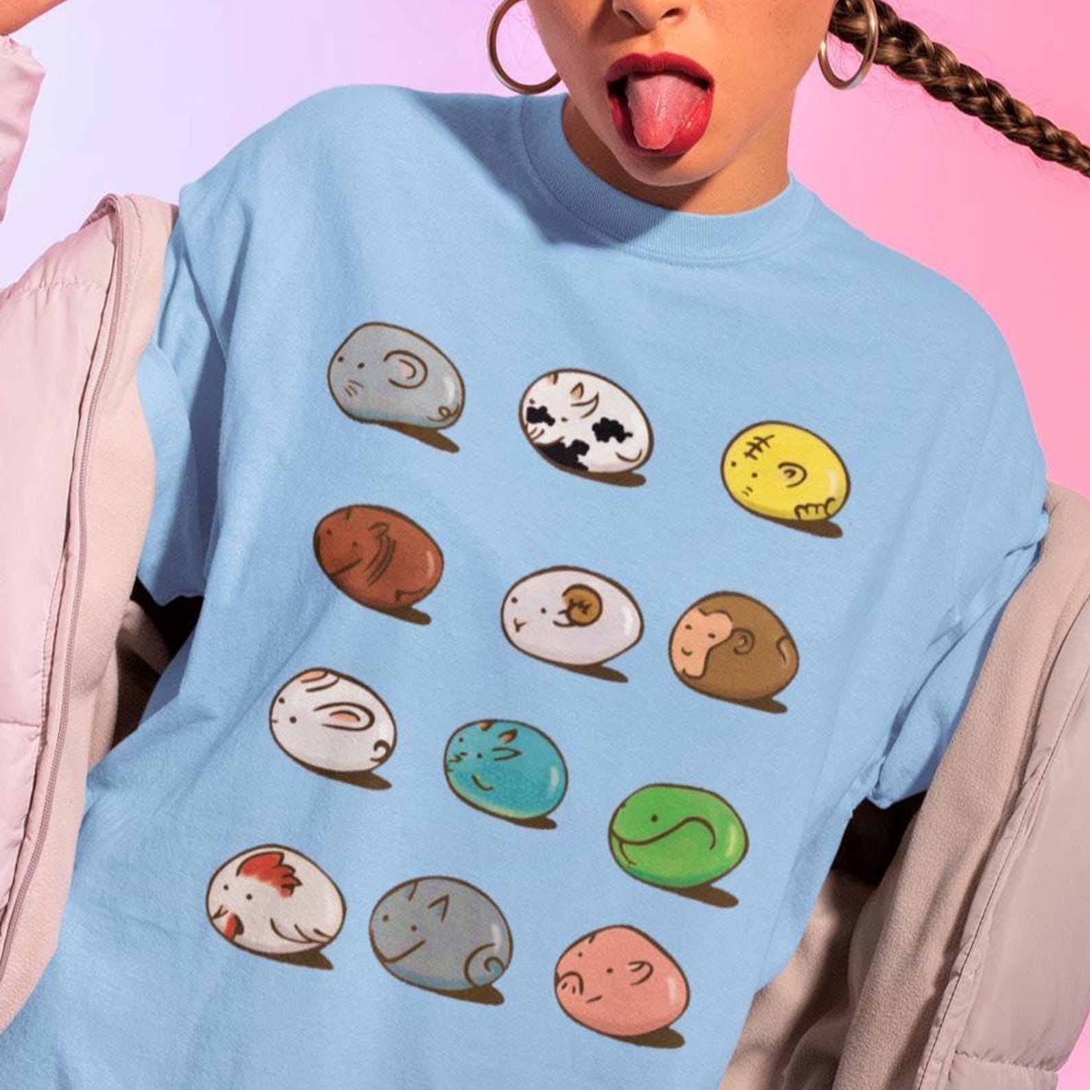 Fruits Basket Zodiac Animals Shirt – Anime Cosplay Tee,Kyo Sohma,Yuki Sohma,Tohru Honda L