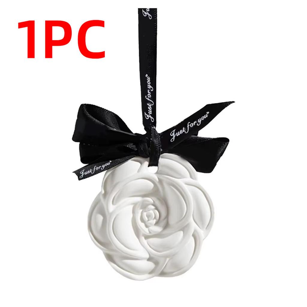 1/3/5/8/10PCS Camellia Gypsum Aromatherapy Wardrobe Car Drawer Home Decoration Gift Aromatherapy Hanging Sheet Home Fragrance