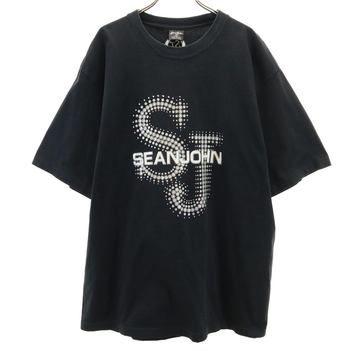 

Sean John Short sleeve T-shirt XL black Men s Used