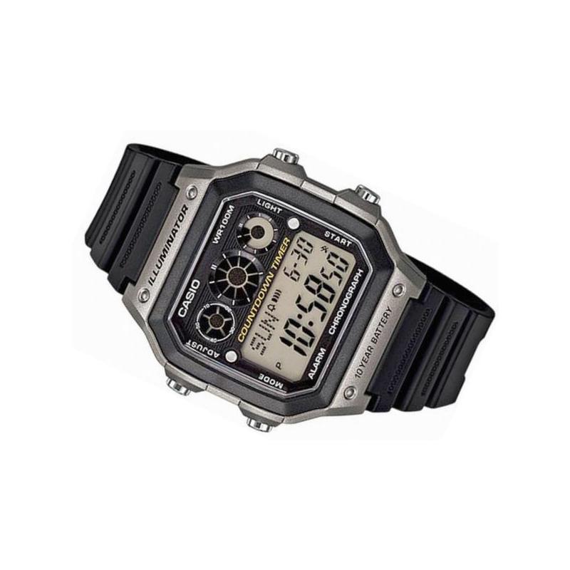 Casio STANDARD Series Classic Retro Small Square Ten Years Electric Waterproof Quartz Movement Resin Strap Japanese and Korean Watch AE-1300WH-8A
