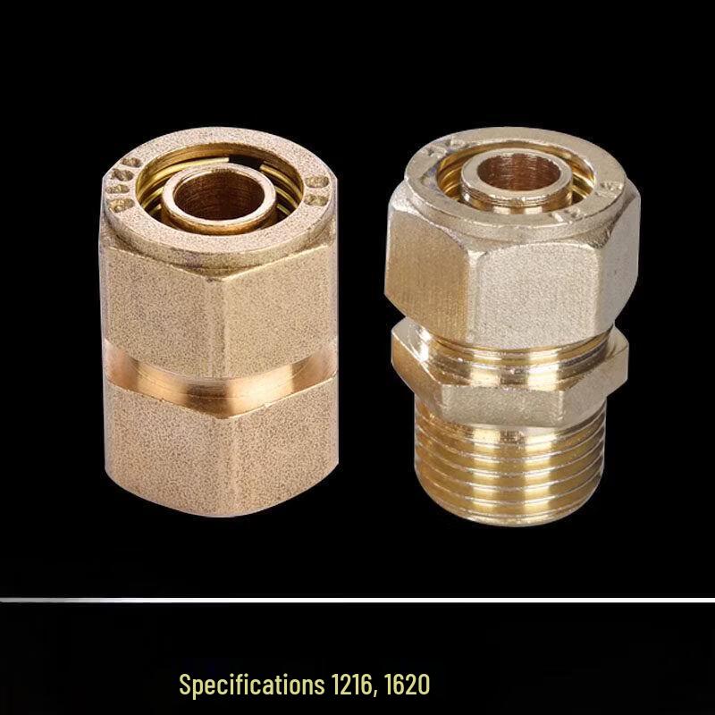 Connettore Diretto Filettato in Rame MINXI per Tubo PEX-AL-PEX 1216