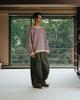 ANGLAN Herringbone Fatigue Balloon Pants - Khaki