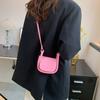 Trendy Mini Crossbody Bag For Kids Stylish Pu Leather Fashionable Saddle Purse For Outings