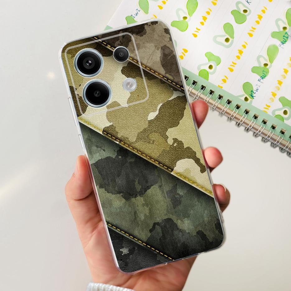 For Xiaomi Poco X6 5G Case PocoX6 Pro New Fashion Painted Cover Clear Silicone Phone Case For Xiaomi Poco X6 Pro X6Pro 5G Bumper
