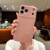 Fine Hole Vertical Pattern Light Column Shell for Apple 17PROMAX Japanese and Korean Glossy Translucent Soft Trendy Men's TPU Mobile Phone Case