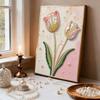 5D DIY Frameless Pearl Painting Tulip Pattern Painting Kit, Suitable for Home Living Room Bedroom and Other Wall Decoration Art Paintings