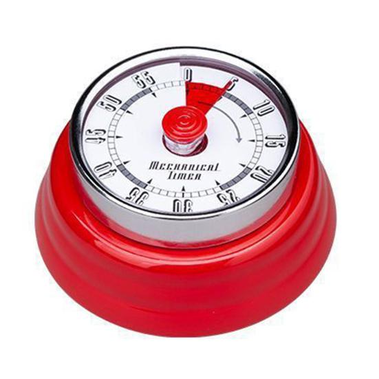 Yousheng Mechanical Kitchen Timer Metal Magnetic Countdown Timer 60-Minute Cooking Timer No Batteries Required Easy Storage Refrigerator Magnet