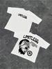 Herren Damen Y2K Grafik T-Shirt LIMITLESS Front- & Rückendruck Regular Fit Lässig Streetwear Maschinenwaschbar Sommer Alltagskleidung