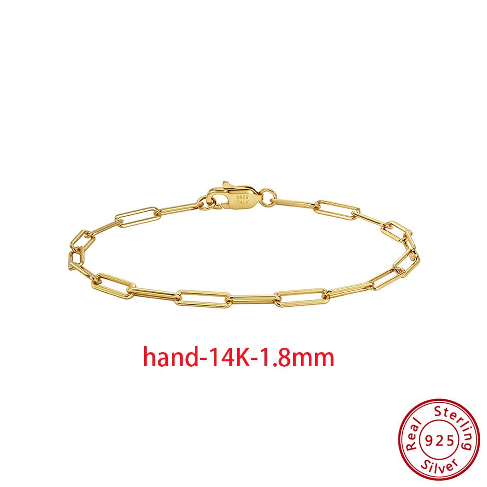 

Effie Queen 925 Sterling Silver Paperclip Chain Choker Unisex Adjustable Paper Clip Chain Necklace High Quality DIY Jewelry SC89 16.5cm