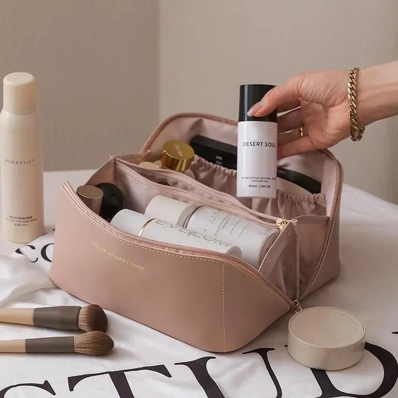 Portable Travel Wash Bag Female Transparent Waterproof Makeup Storage Pouch Large Capacity Cosmetic Organizer Makeup Bag Storage
