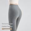 Women's Ribbed Cotton High-Waist No-Show Seam Leggings