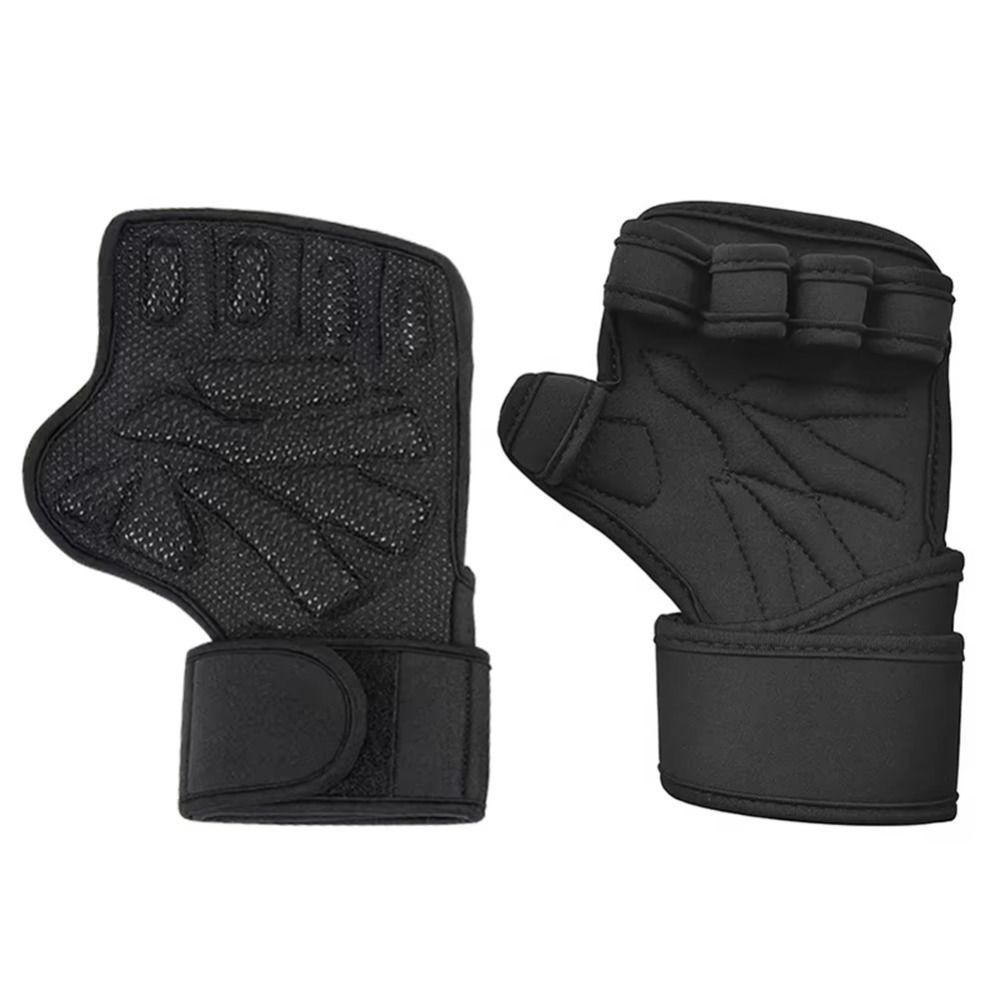 1 Pair Finger Cot Palm Protector Gloves Non-slip Weightlifting Hand Protect Pads  Pull-ups