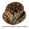 Retro Leopard Print Fisherman's Hat Leopard Print Autumn Winter Warm Hat  for Daily Wear