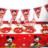 Theme Mouse Cartoon Party Supplies Decoration Red Birthday Party Decor