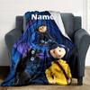 Customizable Coraline3 Throw Blanket – Personalized Name, All-Season Cozy Snug Blanket, Machine Washable, Personalized Blanket