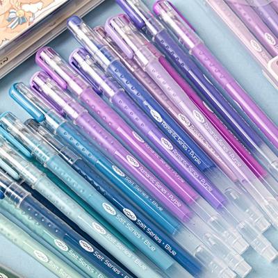 9pcs/set Gradient Color Drawing Scrapbook Gel Pen 0.5mm Smooth Colorful Journal Stationery Pen for Wrting Student Supplies