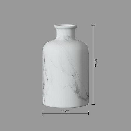 Decorative Vase, Marble Effect, 18cm
