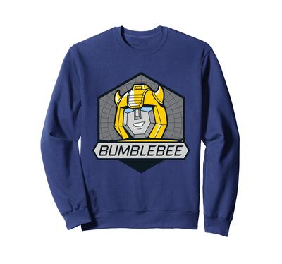 Transformers Bumblebee Retro Gesichtsabzeichen Sweatshirt