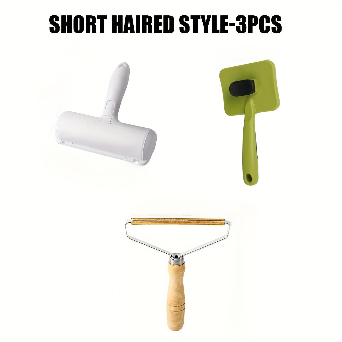 3 Pieces or 4 Pieces Set of Long-haired or Short-haired Pet Hair Combing and Cleaning Tools, User-friendly Pet Grooming Supplies