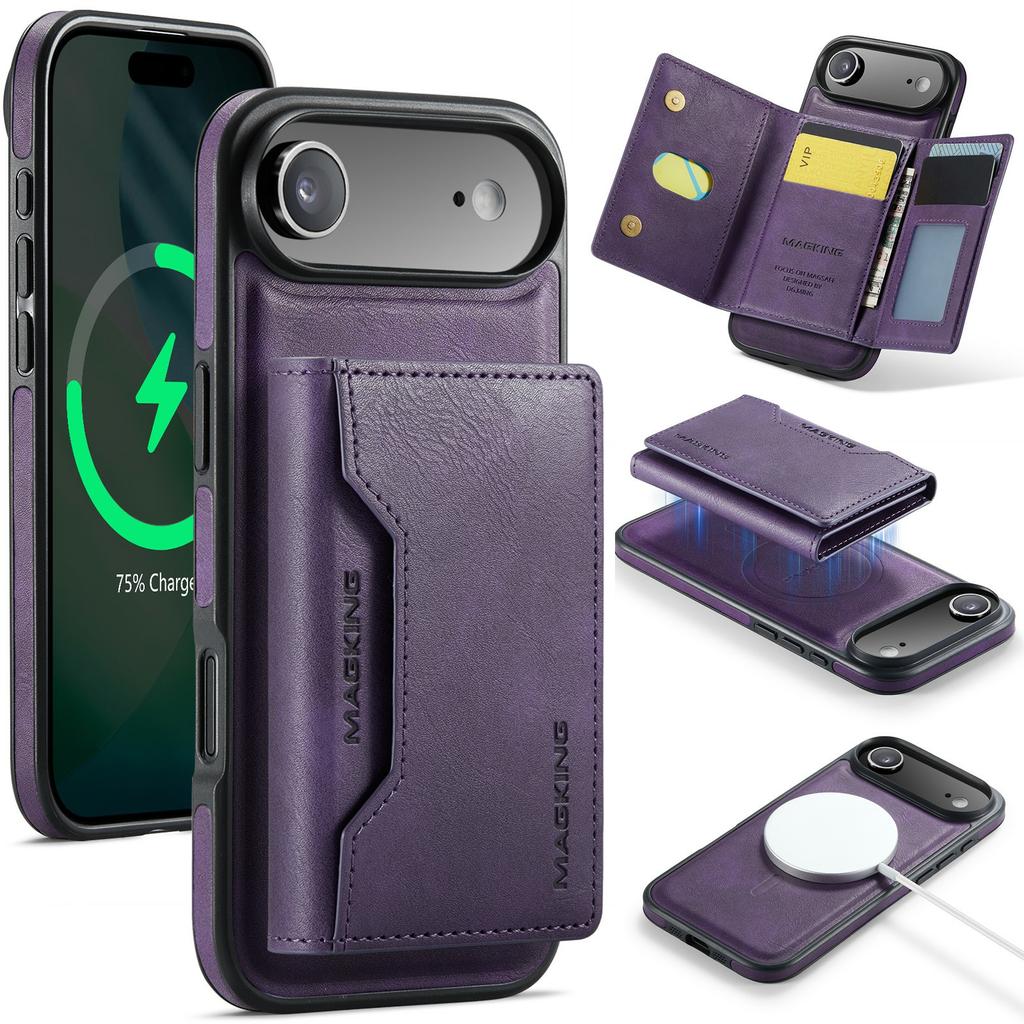 MAGKING K2 Series For iPhone Air Case Compatible with MagSafe PC+TPU+PU Phone Cover