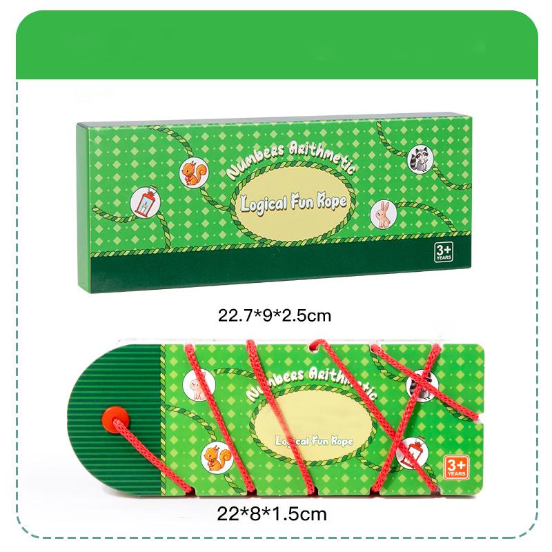 Threading String Toys Preschool Educational Toy String Matching Game Animal Matching Cards and Toys Logical Thinking Training