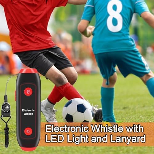 Electronic Whistle High Volume LED Safety Whistle - Portable Camping Referee Teacher Whistle