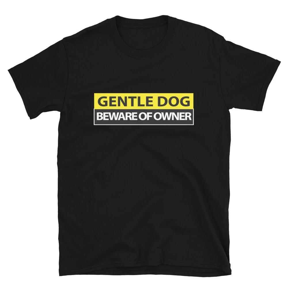 GENTLE DOG Immature College Pun T-Shirt S