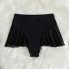 2 Colors Women Bikini Bottoms With Mesh Vintage High Waist Butts Swimsuits