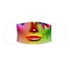 Reusable Dust Mask with Exaggerated Makeup Print for Women Washable Face Covering Adjustable Ear Loops Comfortable Fit