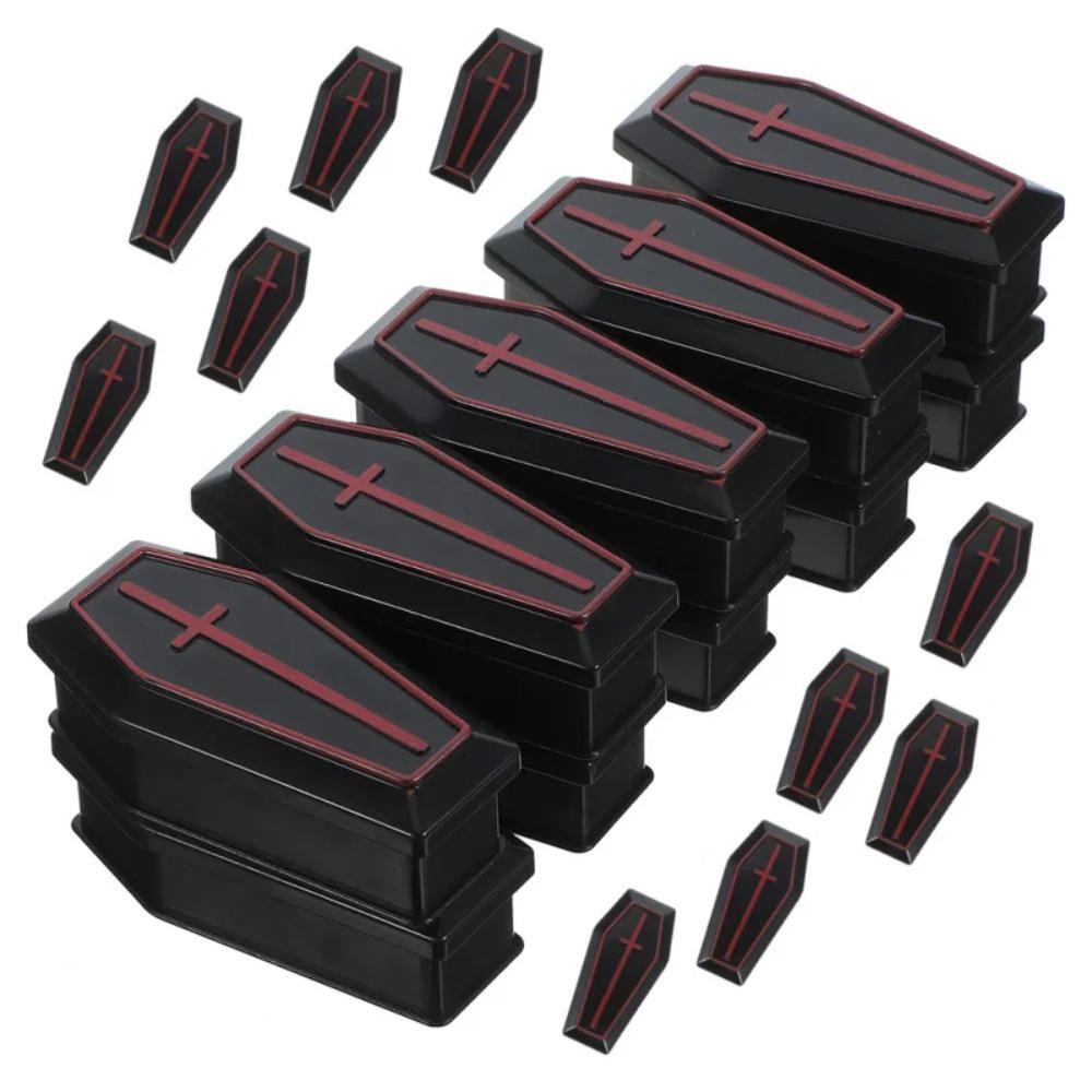 5pcs Funny Halloween Mini Coffin Box Removable Treat Coffin Boxes  Coffin Prank Props