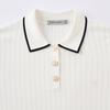 Giovanni Valentino Women's Cable Knit Polo Sweater