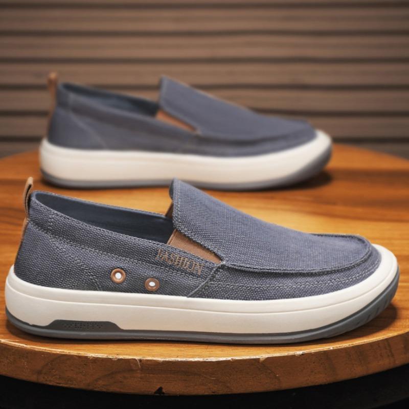 Fashion Spring New Men's Cloth Shoes Lefu Shoes Comfortable Breathable Leisure Four Seasons Ice Silk Cloth Shoes Men's Summer