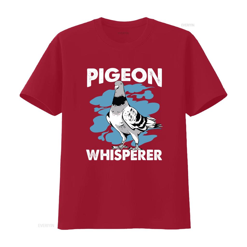 Pigeon Whisperer T Shirt Cute Design for Bird Lovers Stylish and Comfortable vintage Washed Soft Breathable Slightly streetwear