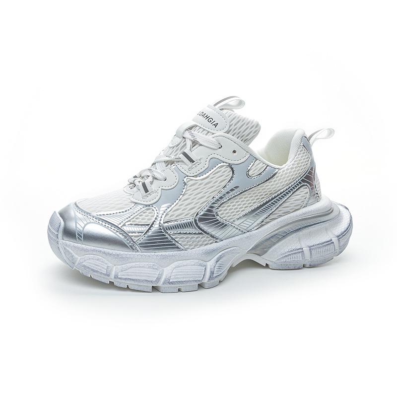 Plus Size Women's Dad Shoes 41-43: Soft Sole Spring/Autumn 2025 Casual Running Shoes