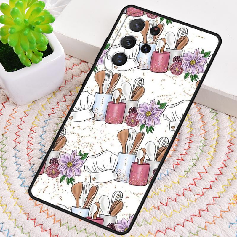 Baking Cook Chef soft Phone Case for Samsung Galaxy note 10 pro S26 Ultra S23 S24 FE S25 S21 S22 PLUS shockproof Cove