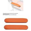 2 Stück Rollstuhl-Armpolster, PU-Leder, weiche, bequeme Armlehne, wasserdicht, Armlehnenbezug, Orange