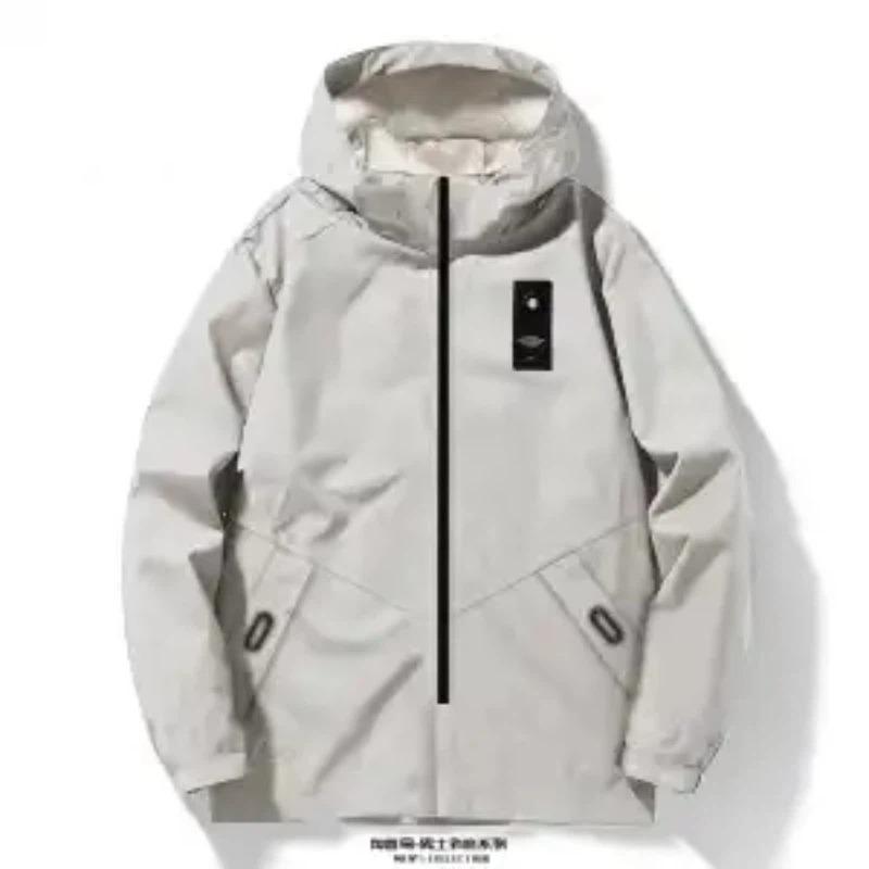 Winter Solid Color Thickened Cotton Coat Sports Casual Jacket Youth Fashion Versatile Mid-length  Coat