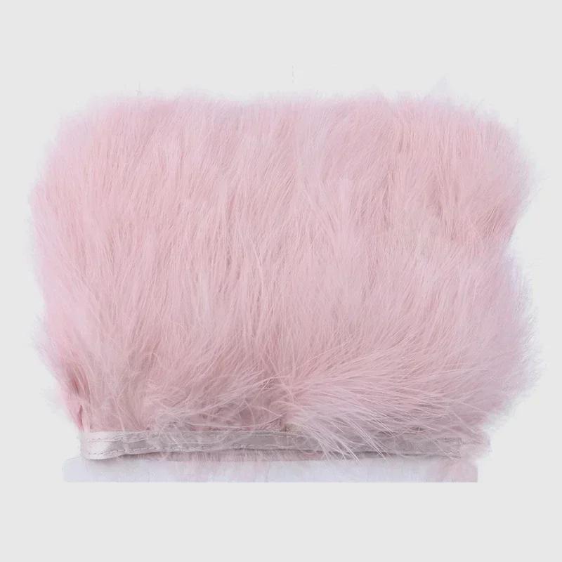 1Meter Marabou Feathers Tassel Fringe Trim Turkey Feather Tape Ribbon Clothes Sewing DIY Clothing Accessories Wedding Decoration
