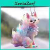 Colorful Cartoon Fox Acrylic Pendant For Car Interior Mirror Decoration Backpack Keychain