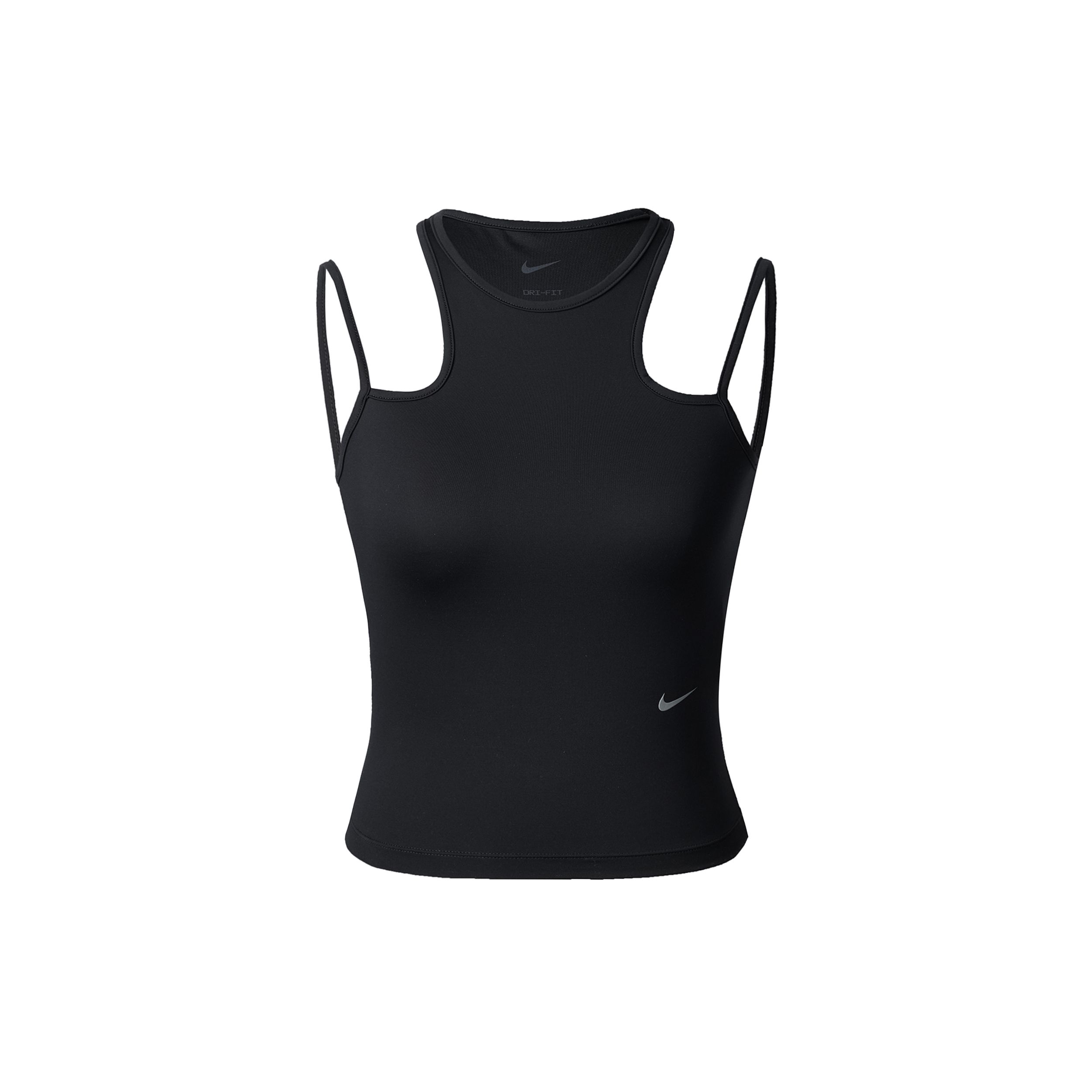 Nike Dri-FIT Women s Asymmetrical Strap Sports Training Tank Top Black DX6488-010 XXS