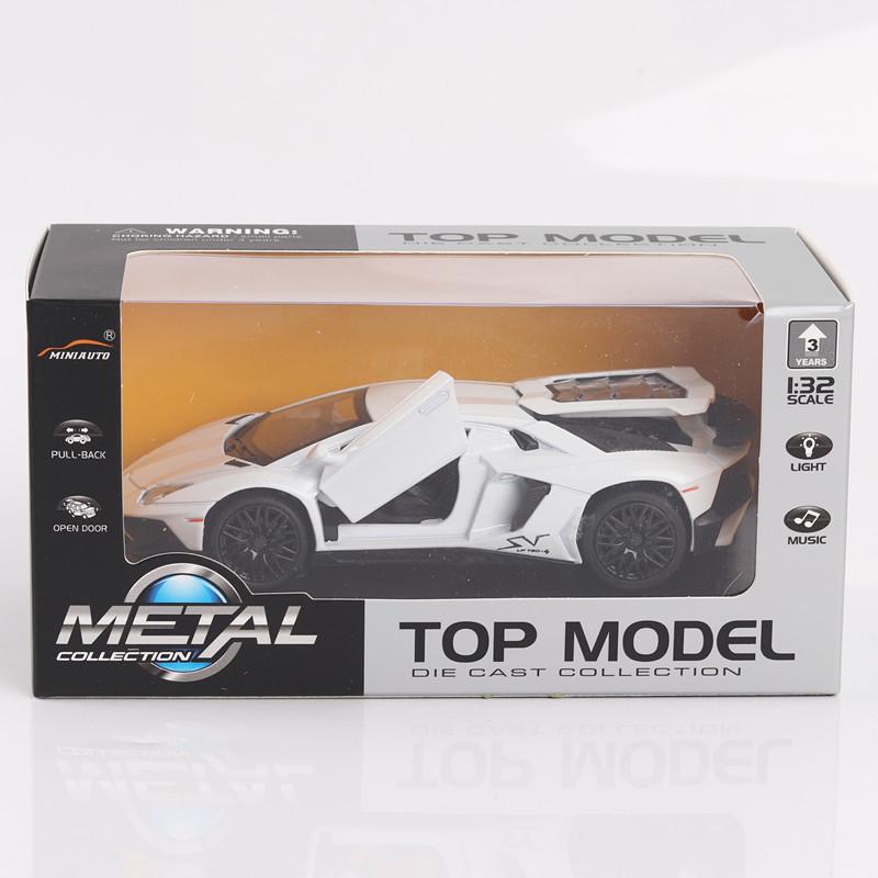 Lambo 750-4 Alloy Car Model 1:32 with Multi-Door, Sound, Light & Pull-Back Features