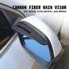 2pcs Carbon Car Rearview Mirror Rain Eyebrow Blocker Sun Visor For Haval Great Wall Jolion H1 H2 H3 H4 H5 H6 H7 H9 F5 F7 M4 M6