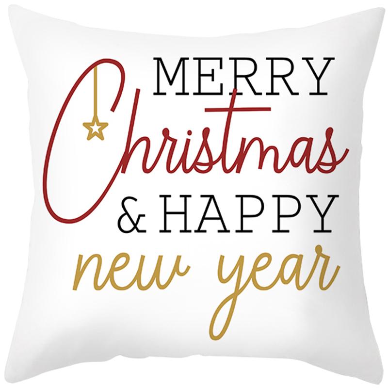 Cartoon Christmas Tree Elk Snowman Christmas Decoration Pillow Set Solo -Launched Room Automobile Study Office Pillow Pillow