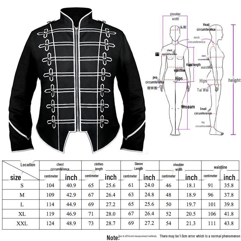 Halloween Medieval Revival Banquet Dress with Zipper & Slit