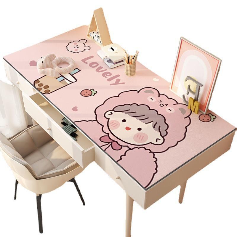 Table Mat Anti Slip High Value  A Touch of Clean Cartoon Cute Girl Hearted Children's Study Table Mat