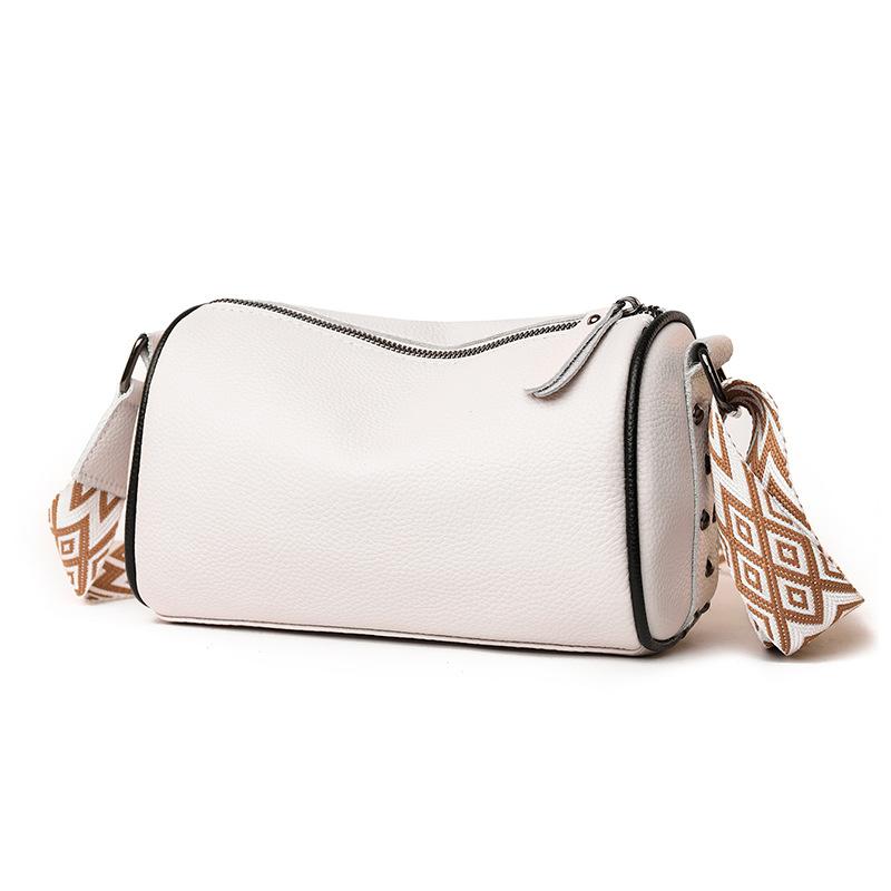 Genuine leather women s bags, new trendy soft leather one-shoulder messenger bags, first-layer cowhide pillow bags