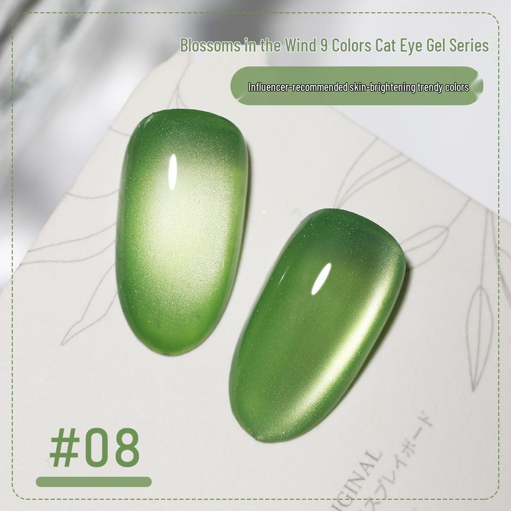 

Трендовый гель-лак «Кошачий глаз» Huajianling 2025: Шёлк Сатин Зеркальная отделка