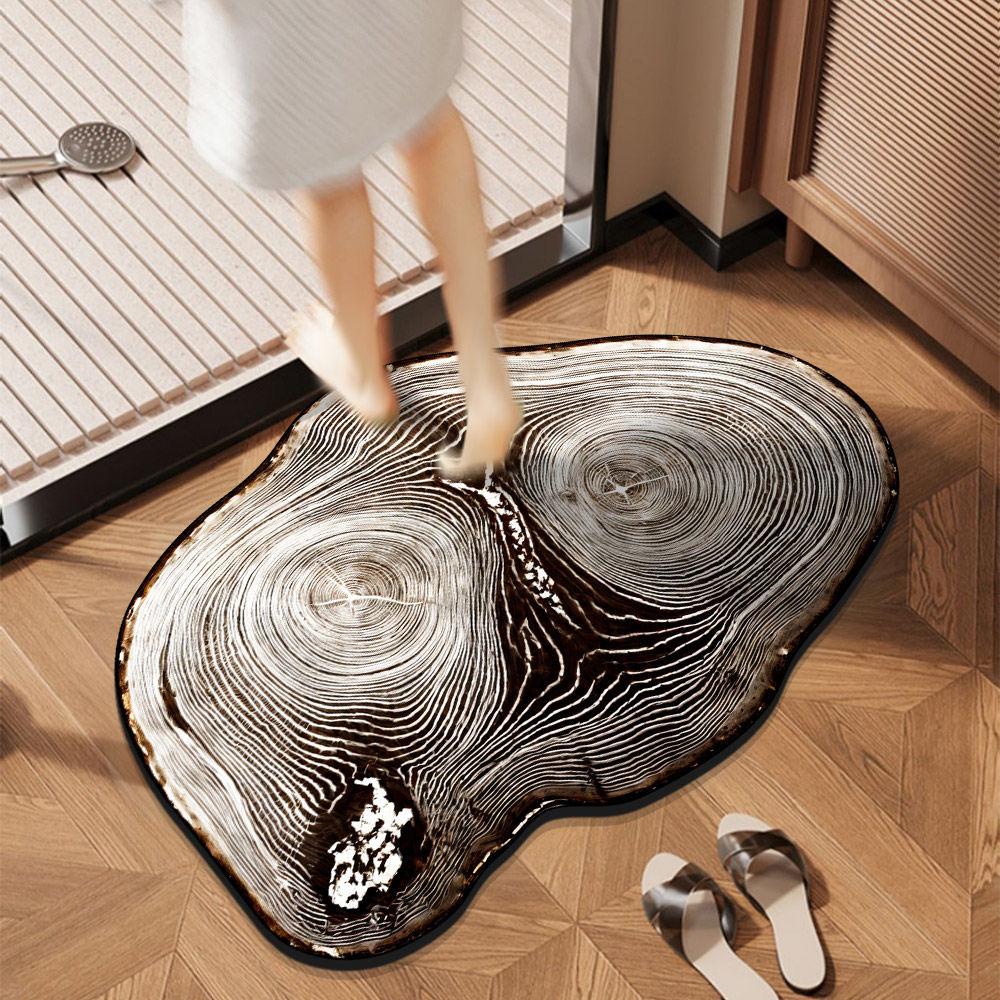 Bathroom Door Absorbent Mat Quick Drying Mat Dirt Resistant and Non Slip Bathroom Mat