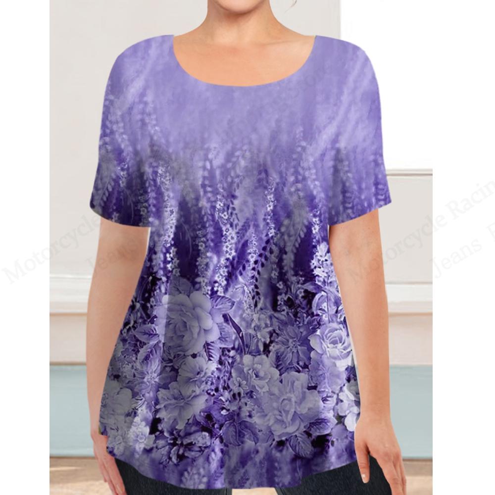 Casual Short Sleeved Printed Fashionable Oversized 3D Top Pattern T-shirt for Men Comfortable Summer Round Neck