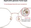 Eyeglasses Nose Pads Replacement Repair Tool Kit With Screwdriver Tweezers Ear Hooks